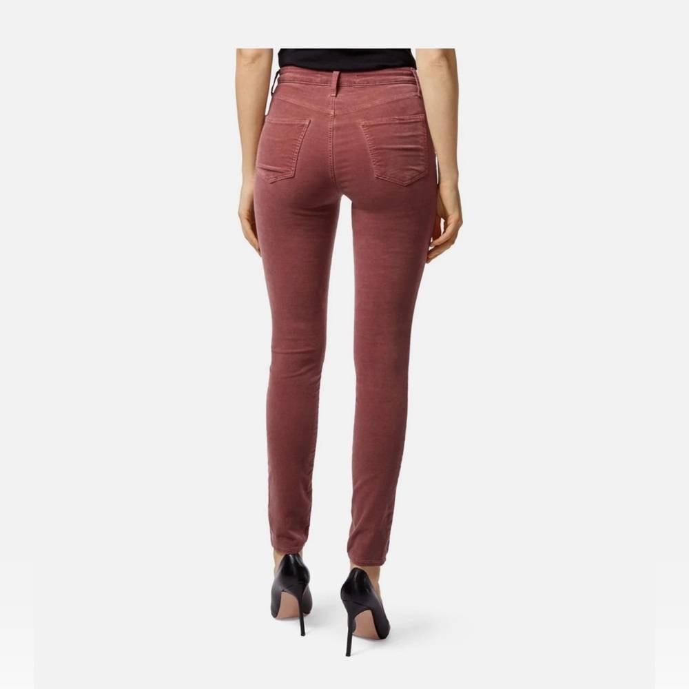 NWT. Size 28. J Brand Mid-Rise Super Skinny Luxe Sateen Pants - Imperial (mauve) - Picture 5 of 11